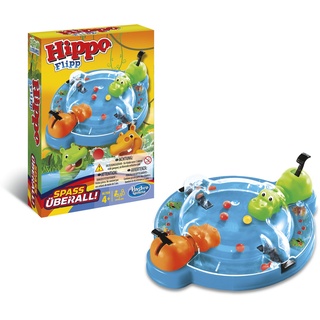 Hasbro Gaming Hippo Flipp Kompakt, klassisches Reisespiel für Kinder ab 4 Jahren
