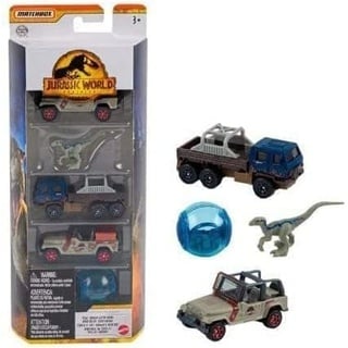 Matchbox Jurassic World 5er-Pack Dominion (Total Terrain Adventures)