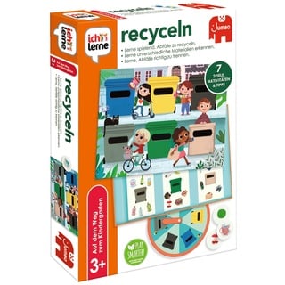 Jumbo Spiele ich lerne recyceln – Lernspiel ab 3 Jahren für den Umgang mit Recycling - Kinderspiel für Vorschule Kindergarten