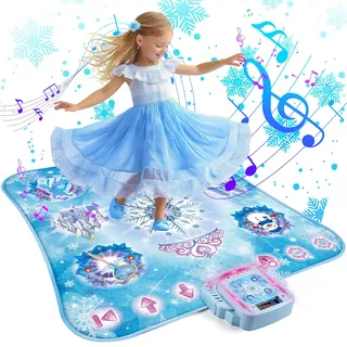 Apritsce Tanzmatte Kinder, Kindertanzmatten für Mädchen Jungen Ab 3 4 5 6 7 8 9 10 11 12 Jahre, mit Bluetooth & LED Anzeige, Musikmatte Geschenke Weihnachten Spiel Spielzeug