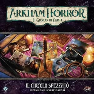 Asmodee - Arkham Horror Das Kartenspiel: Der gebrochene Kreis - Ermittlererweiterung, italienische Ausgabe