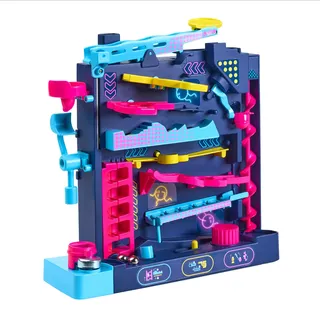 TOMY Games Screwball Scramble Level Up - der Schwerkraft trotzende vertikale Hindernisbahn Murmelbahn - Logik und Hand-Augen-Koordination Puzzle Brettspiele - Lernspielzeug für Kinder ab 5 Jahren