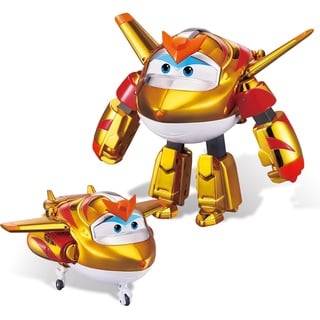 Super Wings EU750231 Golden Character Easy Transformation Preschool Kids Gift Toys for 3+ Year Old Boys Girls, Gold, 5'