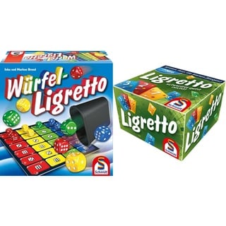 Schmidt Spiele 49611 Würfel Ligretto, Würfelspiel & 01201 - Ligretto grün, Kartenspiel