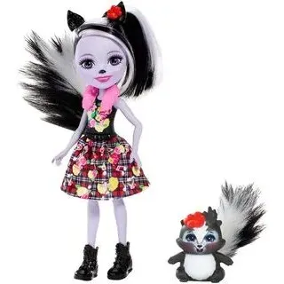 MATTEL FXM72 Enchantimals Sage Skunk & Caper Puppe