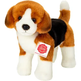 Teddy Hermann® Kuscheltier Beagle stehend 23 cm braun|schwarz