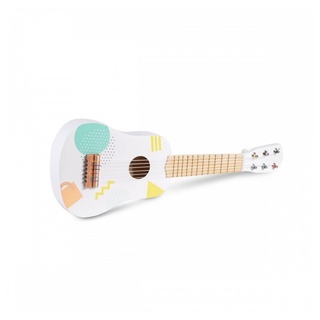 Moni Spielzeug-Musikinstrument Musikspielzeug Gitarre 3601, Länge 55 cm, 6 Saiten, ab 3 Jahren weiß