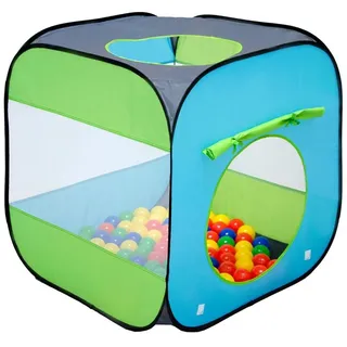 LittleTom Spielzelt Kinder Pop Up Spielzelt - Bällebad Kinderzelt Bunt Bällebadbälle-Bällepool bunt