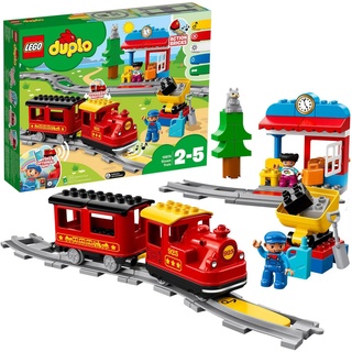 LEGO® Konstruktionsspielsteine Dampfeisenbahn (10874), LEGO® DUPLO® Town, (59 St) bunt