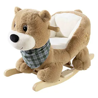 heunec® Schaukeltier Bär hellbraun Stoff