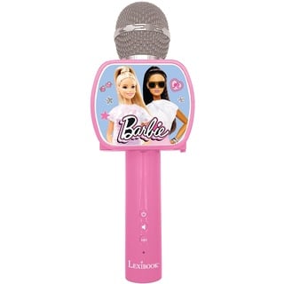 Lexibook Barbie, Bluetooth-Mikrofon mit Stimmwechselfunktion, inkl. Telefonhalter, eingebauter Lautsprecher, Rosa, MIC240BB