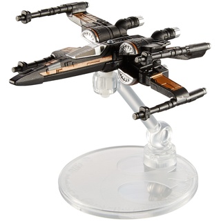 Hot Wheels – Star Wars – Starships – Poe Dameron X-Wing Fighter – Miniatur Diecast Modell + Display