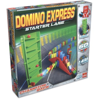 Domino Express Starter Lane, Domino Spiel ab 6 Jahren, Brettspiel mit 1000 Dominosteine