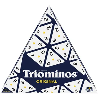 Goliath - TRIOMINOS Original, Brettspiele ab 6 Jahren, Strategie- und Denkspiel mit Dreiecksdominos, Klassiker seit 50 Jahren, Familienspiel Für 2-4 Spieler, 30 Min, Gesellschaftsspiele