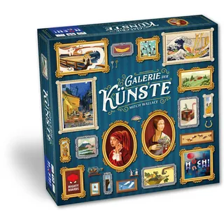 HUCH! | Galerie der Künste | Besonderes Familienspiel | 116 einzigartige Gemälde | Taktisches Legespiel mit Bietmechanismus | wunderschönes Design und Spielmaterial | Für 2-4 Spieler ab 10 Jahren