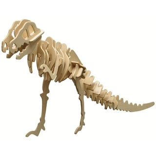 Pebaro 3D-Puzzle Holzbausatz Tyrannosaurus, 856/3, 29 Puzzleteile