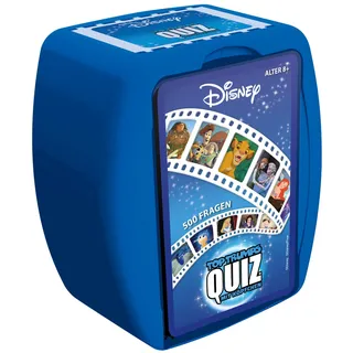 Winning Moves - TOP TRUMPS QUIZ - Disney Quiz - Disney Fanartikel - Alter 8+ - Deutsch