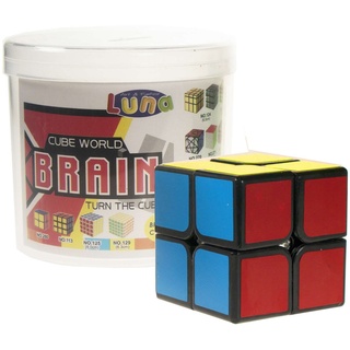 Diakakis Lernspielzeug Zauberwürfel Brain Mini Cube Würfel 2x2 Drehwürfel bunt
