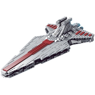 MERK Star Destroy Raumschiff Modell, 878PCS Sternenzerstörer Modellbausatz Kompatibel mit Lego Star Wars, SI-Fi Raumkreuzer Raumschiff Spielzeug