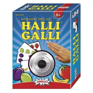 AMIGO Spiel, Familienspiel 1700 - Halli Galli, Kartenspiel, für 2-6 Spieler, ab 6..., Reaktionsspiel bunt