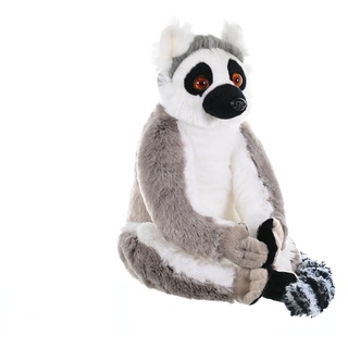Wild Republic Cuddlekins Ringschwänziger Lemur, Stofftier, Baby-Geschenk für Mädchen und Jungen, Kinder Plüschtier, Kuscheltier Für Babys, Spielzeug aus Recyclingmaterial, 30 cm