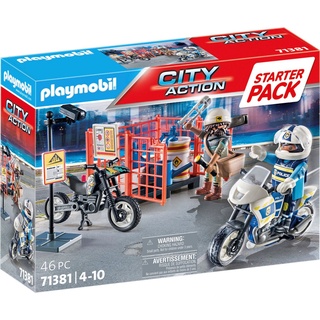 Playmobil® Konstruktions-Spielset Starter Pack, Polizei (71381), City Action, (46 St) bunt