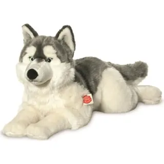 Teddy Hermann 92782 Husky Hund liegend ca 60cm Plüsch Kuscheltier - Beige