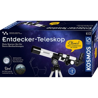 Forscher-Zubehör Entdecker-Teleskop In Schwarz/Weiß