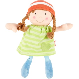 SIGIKID 39410 Puppe klein Softdolls Mädchen Babyspielzeug empfohlen ab 6 Monaten grün