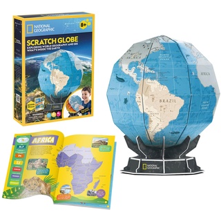 Puzzle 3D Weltkugel Globus National Geographic - 3D Puzzle Kinder Und 3D Puzzle Erwachsene | Globus Kinder Puzzle 3D | 3 D Puzzle Für Kinder 32 Teile