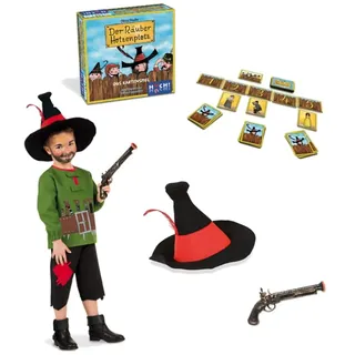 KarnevalsTeufel Kinderkostüm Set Der Räuber Hotzenplotz inklusive Spiel Auswahlmöglichkeiten Kartenspiel, Brettspiel Wer findet den Räuber, So ein Theater (Kartenspiel, 128)