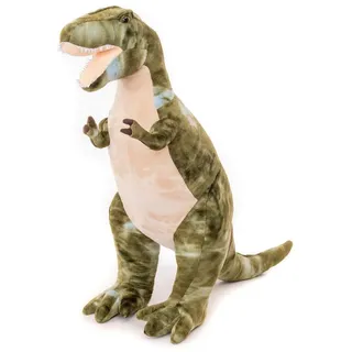 Teddy Hermann® Kuscheltier Hermann Teddy Dinosaurier T-Rex 80 cm stehend grün/beige Plüschtier