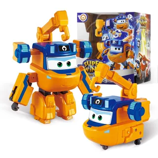 Super Wings Transformations-Flugzeug Supercharged Marty, ca. 12,7 cm große Spiel-Figur für Kinder, Spielzeug-Flugzeug und Roboterfigur für 3+ Jahre Alten Jungen Mädchen