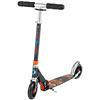 Micro Scooter SpeedPlus schwarz/orange Kickboard Roller Kinder City - Schwarz