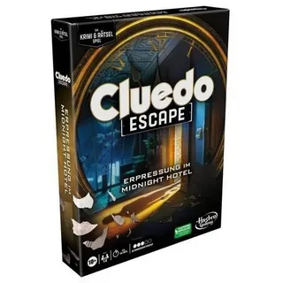 Hasbro Spiel HASD0081 - Cluedo Escape: Erpressung im Midnight Hotel,..., Familienspiel, Kooperative Spiel