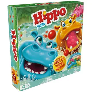 Hasbro Spiel, Familienspiel Hippo Flipp, Reaktionsspiel bunt