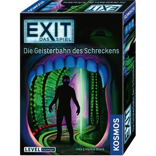 Kosmos Spiel EXIT, Die Geisterbahn des Schreckens, Rätselspiel, Made in Germany bunt