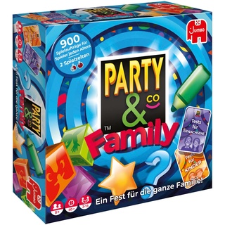 Jumbo - Party & Co. Family Multi-Test-Brettspiel, 3 bis 15 Spieler, ab 8 Jahren, auf Deutsch