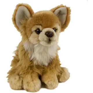 Teddys Rothenburg Kuscheltier Chihuahua 17 cm sitzend braun Plüschchihuahua Plüschhund by Uni-Toys