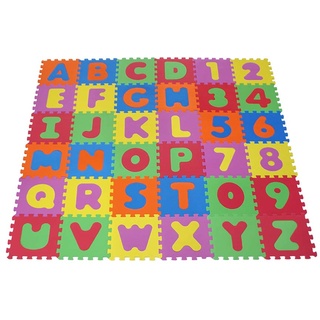 Knorrtoys 21004 - Puzzlematte 86-tlg. – Spielmatte Kinderspielteppich Spielteppich Schaumstoffmatte Matte bunt