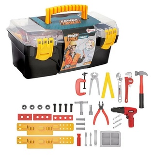 Toi-Toys Kinder-Werkzeug-Set Kinder-Werkzeug im Werkzeugkasten 35 Teile bunt