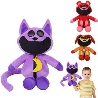 Emafymb Smiling Critters Plush, Smiling Critters CatNap Plüshies, Catnap Monster Plüschtier, Critters Kuscheltier für Kinder, Cartoon Anime Stofftier, Fans Geschenk für Mädchen Jungen (A)