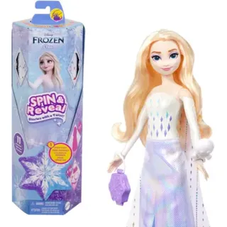 MATTEL HTG25 Disney Die Eiskönigin Spin & Reveal Elsa Puppe