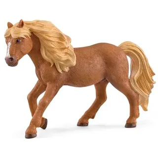 Schleich 13943 - Horse Club, Islandpony Hengst, Pferd Tierfigur, Länge: 13,4 cm