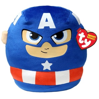 Ty® Kuscheltier Captain America Squishy Beanies Plüschkissen (35 cm) - Marvel