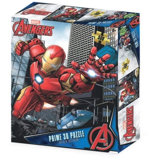 Grandi Giochi PUA04000 Marvel Avengers Iron Man Horizontales Linsenpuzzle mit 500 Teilen und 3D-Effekt Verpackung-PUA04000