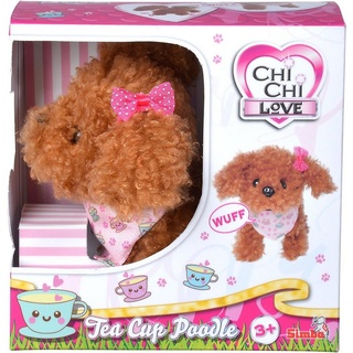 SIMBA Plüschfigur Plüsch Stofftier Chi Chi Love CCL Tea Cup Poodle Puppy 16cm 105890015