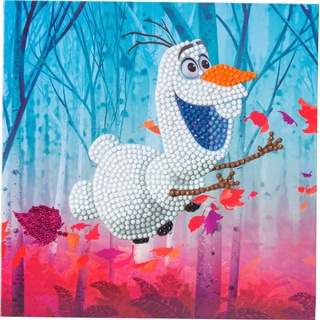 Craft Buddy Floating Olaf, 18x18cm Crystal Art Card