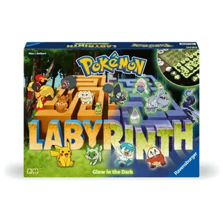 Ravensburger 22705 - Pokémon Labyrinth Glow in the Dark - Schiebespaß mit den beliebtesten Pokémon für 2-6 Personen ab 7 Jahren: Im Hellen und Dunkeln