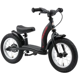 BIKESTAR Kinder Laufrad Lauflernrad Kinderrad für Jungen und Mädchen ab 3-4 Jahre | 12 Zoll Classic Kinderlaufrad | Schwarz (matt) | Risikofrei Testen